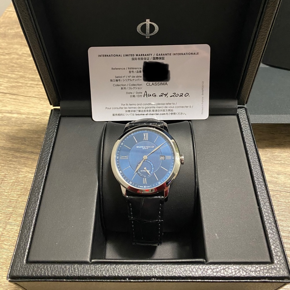 Baume & Mercier 42MM CLASSIMA (Box and papers)